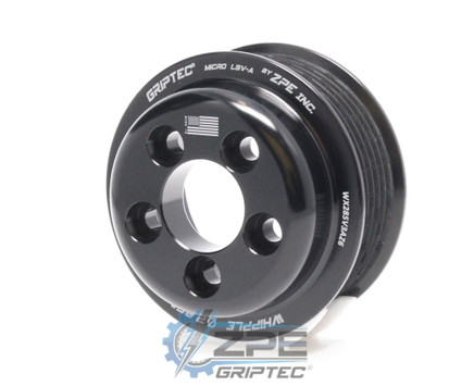 2.85" 6 Rib ZPE GripTec® Whipple 5 Bolt L3V-A Black Supercharger Pulley Only WX285V3AZ6 product image