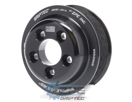 3.125" 6 Rib ZPE GripTec® Whipple 5 Bolt L3V-A Black Supercharger Pulley Only WX31253AZ6 product image