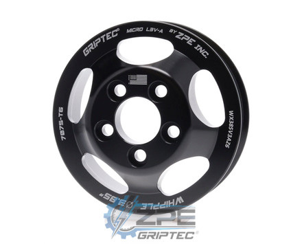 3.85" 6 Rib ZPE GripTec® Whipple 5 Bolt L3V-A Black Supercharger Pulley Only WX385V3AZ6 product image