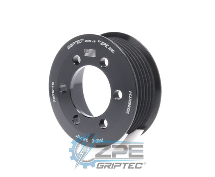 2.70" 6 Rib ZPE GripTec® 2pc ProCharger Standard L3 Black Supercharger Pulley Only PC270BB3Z6 product image