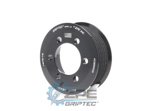 2.80" 6 Rib ZPE GripTec® 2pc ProCharger Standard L3 Black Supercharger Pulley Only PC280BB3Z6 product image