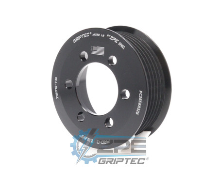 2.85" 6 Rib ZPE GripTec® 2pc ProCharger Standard L3 Black Supercharger Pulley Only PC285BB3Z6 product image