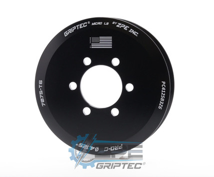 4.125" 6 Rib ZPE GripTec® 2pc ProCharger Standard L3 Black Supercharger Pulley Only PC4125B3Z6 product image