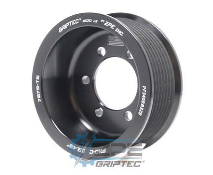 3.40" 8 Rib ZPE GripTec® 2pc ProCharger Offset L3 Black Supercharger Pulley Only PF340BB3Z8 product image