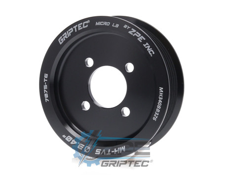 3.40" 6 Rib ZPE GripTec® 2pc Magnuson Hemi .440 Offset L3 Black Supercharger Pulley Only MH340BB3Z6 product image