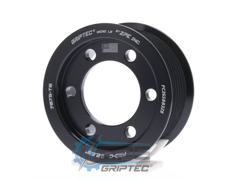 2.65" 8 Rib ZPE GripTec® 2pc ProCharger Standard L3 Black Supercharger Pulley Only PC265BB3Z8 product image
