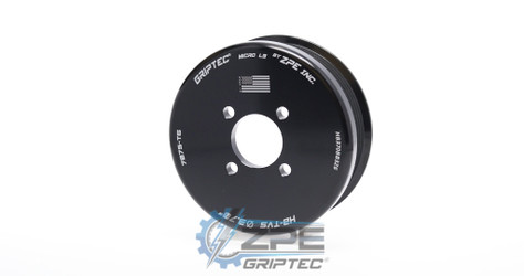 3.70" 6 Rib ZPE GripTec® 2pc Magnuson Heartbeat TVS L3 Black Supercharger Pulley Only HB370BB3Z6 product image