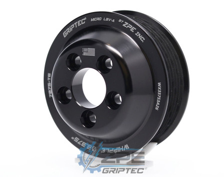 3.375" 6 Rib ZPE GripTec® Whipple 5 Bolt L3V-A Black Supercharger Pulley Only WX33753AZ6 product image