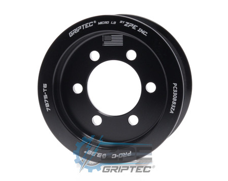 3.30" 10 Rib ZPE GripTec® 2pc ProCharger Standard L3 Black Supercharger Pulley Only PC330BB3ZA product image