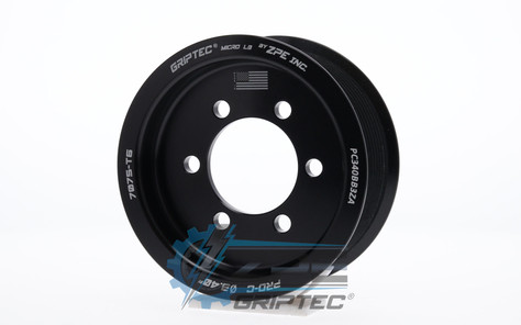 3.40" 10 Rib ZPE GripTec® 2pc ProCharger Standard L3 Black Supercharger Pulley Only PC340BB3ZA product image