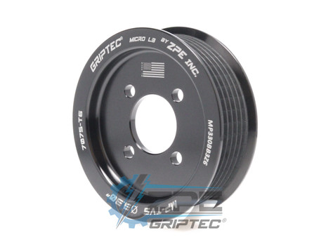 3.30" 6 Rib ZPE GripTec® 2pc Magnuson TVS L3 Black Supercharger Pulley Only MP330BB3Z6 product image