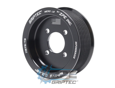 3.40" 8 Rib ZPE GripTec® 2pc Magnuson TVS L3 Black Supercharger Pulley Only MP340BB3Z8 product image