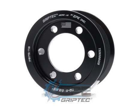 2.65" 8 Rib ZPE GripTec® 2pc TorqStorm Standard L3 Black Supercharger Pulley Only TS265BB3Z8 product image