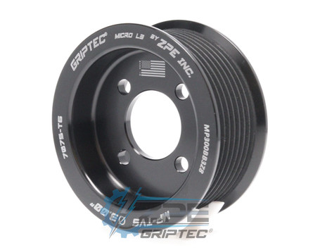 3.00" 8 Rib ZPE GripTec® 2pc Magnuson TVS L3 Black Supercharger Pulley Only MP300BB3Z8 product image