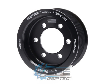 3.125" 10 Rib ZPE GripTec® 2pc Vortech YSi/JT/V3 L3 Black Supercharger Pulley Only VT3125B3ZA product image
