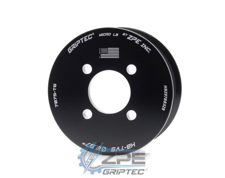 2.97" 8 Rib ZPE GripTec® 2pc Magnuson Heartbeat TVS L3 Black Pulley Only