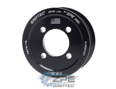 2.90" 7 Rib ZPE GripTec® 2pc Lotus 4 Bolt L3V Black Supercharger Pulley Only EL290BV3Z7 product image