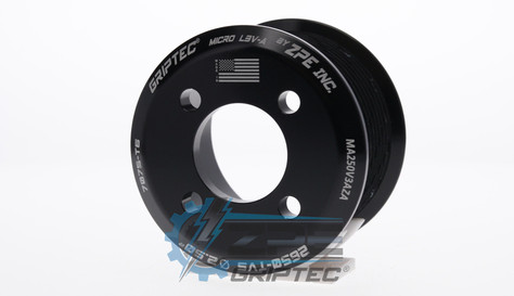 2.50" 10 Rib ZPE GripTec® 2pc Magnuson LSA/LT4 2650 TVS L3V-A Black Supercharger Pulley Only MA250V3AZA product image