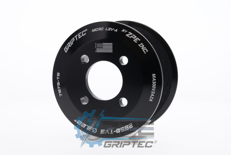 3.00" 10 Rib ZPE GripTec® 2pc Magnuson LSA/LT4 2650 TVS L3V-A Black Supercharger Pulley Only MA300V3AZA product image