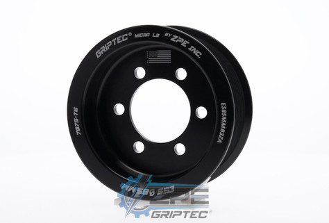 85mm 10 Rib ZPE GripTec® 2pc ESS L3 Black Pulley Only