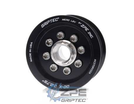 2.75" 10 Rib ZPE GripTec® 2pc Hellcat L2V Black Supercharger Pulley & Hub Kit HC275BV2KA product image