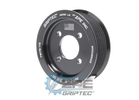 3.10" 6 Rib ZPE GripTec® 2pc Magnuson TVS L3 Black Supercharger Pulley Only MP310BB3Z6 product image