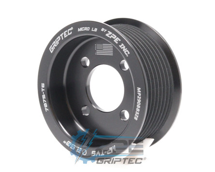 2.90" 8 Rib ZPE GripTec® 2pc Magnuson TVS L3 Black Supercharger Pulley Only MP290BB3Z8 product image