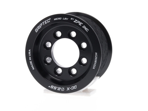2.55" 10 Rib ZPE GripTec® 2pc HellCat L2V Black Pulley Only