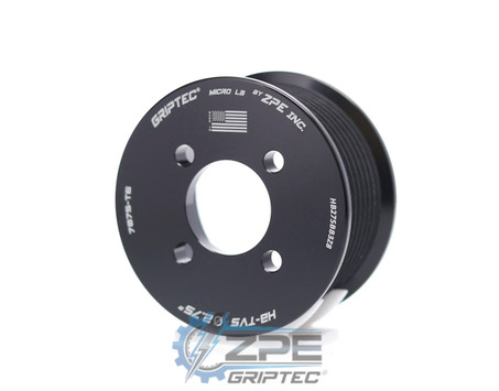 2.75" 8 Rib ZPE GripTec® 2pc Magnuson Heartbeat TVS L3 Black Pulley Only