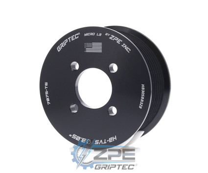 3.05" 8 Rib ZPE GripTec® 2pc Magnuson Heartbeat TVS L3 Black Pulley Only
