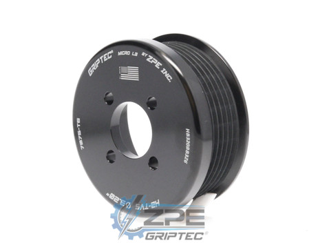 3.20" 6 Rib ZPE GripTec® 2pc Magnuson Heartbeat TVS L3 Black Supercharger Pulley Only HB320BB3Z6 product image