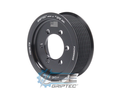 3.40" 8 Rib ZPE GripTec® 2pc ProCharger Standard L3 Black Supercharger Pulley Only PC340BB3Z8 product image