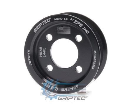2.65" 6 Rib ZPE GripTec® 2pc Magnuson Hemi .440 Offset L3 Black Supercharger Pulley Only MH265BB3Z6 product image