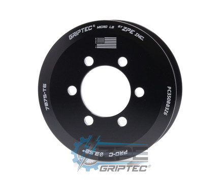 3.50" 6 Rib ZPE GripTec® 2pc ProCharger Standard L3 Black Supercharger Pulley Only PC350BB3Z6 product image