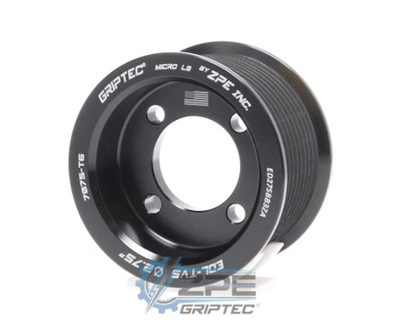2.75" 10 Rib ZPE GripTec® 2pc Edelbrock TVS L3 Black Supercharger Pulley Only ED275BB3ZA product image
