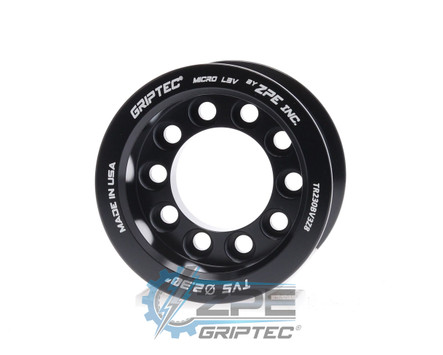 2.30" 8 Rib ZPE GripTec® 2pc TRD Tundra L3V Black Supercharger Pulley Only TR230BV3Z8 product image