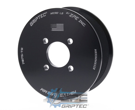93mm 8 Rib ZPE GripTec® 2pc Magnuson Heartbeat TVS L3 Black Pulley Only