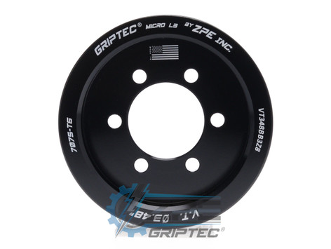 3.48" 8 Rib ZPE GripTec® 2pc Vortech YSi/JT/V3 L3 Black Supercharger Pulley Only VT348BB3Z8 product image