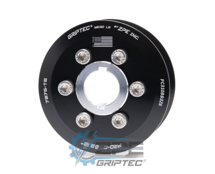 3.10" 6 Rib ZPE GripTec® 2pc ProCharger Standard L3 Black Supercharger Pulley & Hub Kit PC310BB3K6 product image