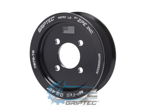 3.40" 6 Rib ZPE GripTec® 2pc Magnuson TVS L3 Black Supercharger Pulley Only MP340BB3Z6 product image