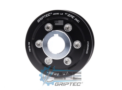 2.95" 6 Rib ZPE GripTec® 2pc Vortech YSi/JT/V3 L3 Black Supercharger Pulley & Hub Kit VT295BB3K6 product image