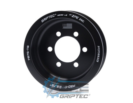 3.75" 8 Rib ZPE GripTec® 2pc ProCharger Offset L3 Black Supercharger Pulley Only PF375BB3Z8 product image