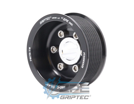 3.40" 8 Rib ZPE GripTec® 2pc ProCharger Offset L3 Black Supercharger Pulley & Hub Kit PF340BB3K8 product image