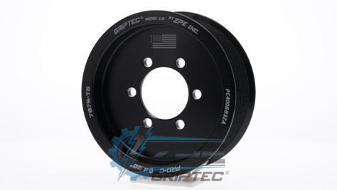 4.00" 10 Rib ZPE GripTec® 2pc ProCharger Standard L3 Black Supercharger Pulley Only PC400BB3ZA product image