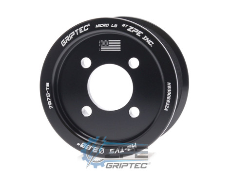 3.00" 10 Rib ZPE GripTec® 2pc Magnuson Heartbeat TVS L3 Black Supercharger Pulley Only HB300BB3ZA product image