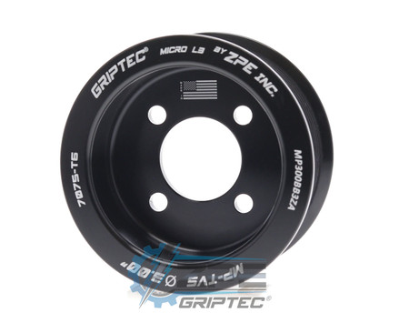 3.00" 10 Rib ZPE GripTec® 2pc Magnuson TVS L3 Black Supercharger Pulley Only MP300BB3ZA product image