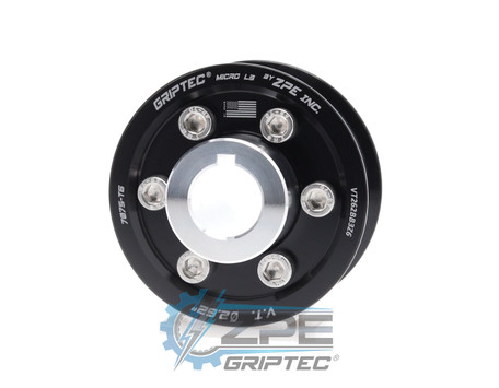 2.62" 6 Rib ZPE GripTec® 2pc Vortech YSi/JT/V3 L3 Black Supercharger Pulley & Hub Kit VT262BB3K6 product image