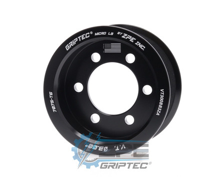 3.00" 10 Rib ZPE GripTec® 2pc Vortech YSi/JT/V3 L3 Black Supercharger Pulley Only VT300BB3ZA product image