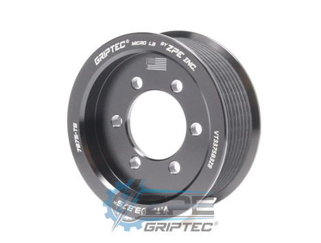 3.375" 8 Rib ZPE GripTec® 2pc Vortech YSi/JT/V3 L3 Black Supercharger Pulley Only VT3375B3Z8 product image