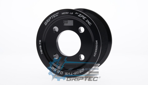 2.60" 10 Rib ZPE GripTec® 2pc Magnuson Dodge Hemi 2650 TVS L3 Black Supercharger Pulley Only MD260BB3ZA product image